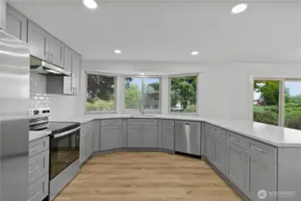 New kitchen, new appliances.