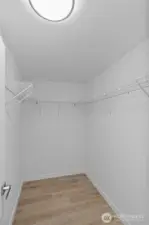 Walk-in closet.