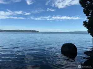 Hood Canal from your private beach.