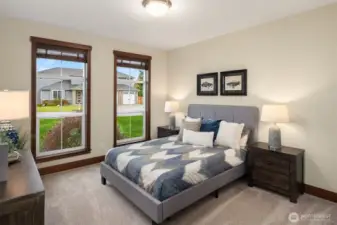 The second bedroom on the north wing