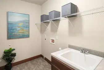 Ample space in the Utility room