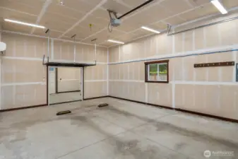 Ample room for all of your toys plus shop space in the back