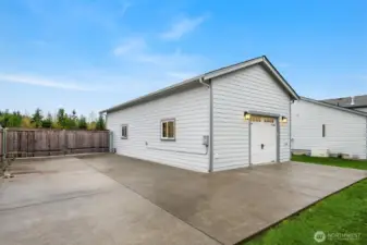 RV parking pad with water/dump/electrical hook ups - fits 45' rv