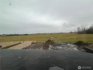 View of the backyard from 2nd of 3 bedrooms