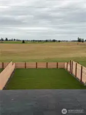 View of backyard from upstairs bedroom