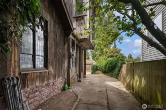 East Side Yard w- Parking