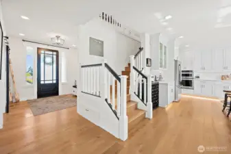 No filter! This is a light and bright home and of course it all centers around this amazing open kitchen and living room.