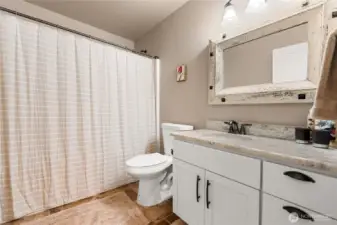 Upstairs hall bathroom