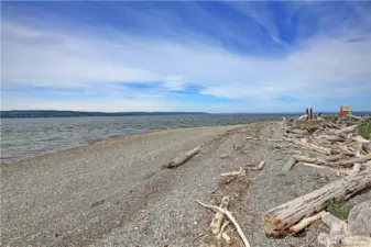 Arguably one of the best beaches on Camano.  Gated entry for home owners.