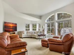 Multiple areas to sit & entertain in this home.