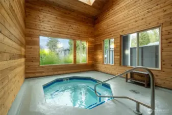 Beautifully maintained hot tub