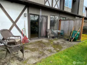 The back patio is there for your relaxation after a long day.