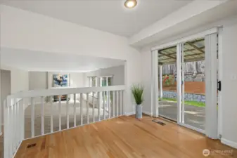 kitchen opens to the back patio & fully fenced backyard for entertaining!