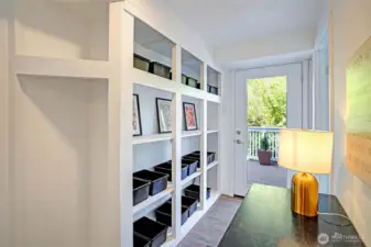 Hallway from garage access on lower level