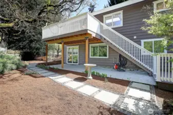 Back patio & decks