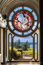Featuring stunning glass art