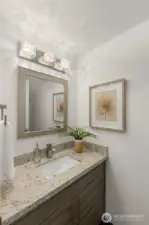 Beautifully remodeled main floor powder bath