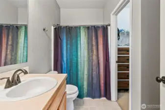 Primary Full Bathroom with walk in closet