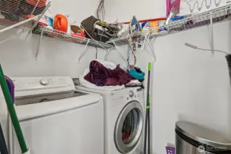 Utility room on main level