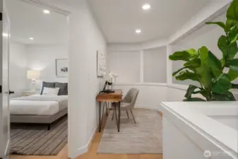 Loft space perfect for an office.