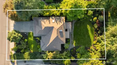 Property drone view.
