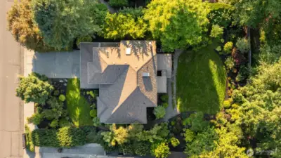Drone view of the home.