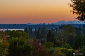 Mountain and lake view.