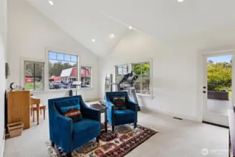 Family Room with access to rear Patio....just a great place to   Watch TV or wind down and relax...