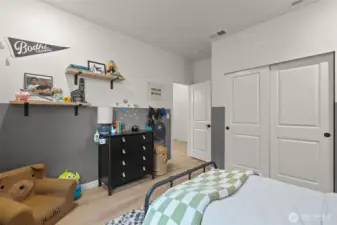 Bright and comfortable bedrooms with ample closet space