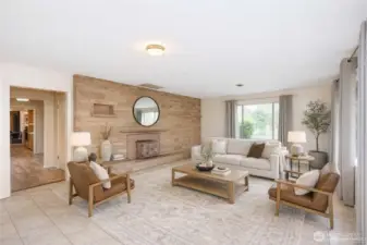 Main Home Great Room Virtually Staged