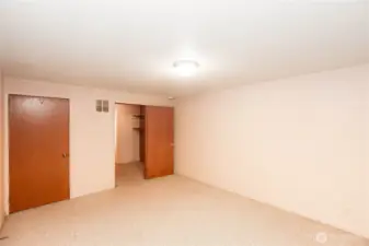 Basement bedroom