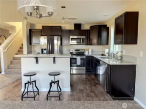 Open concept kitchen