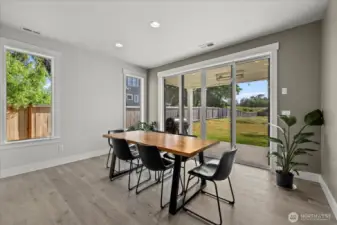 Beautiful peaceful view from dining.