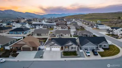 View toward the lake and downtown Chelan from the east side of Suncrest.