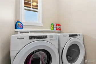 Utility room on main level.