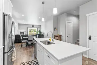 Lots of prep space on these solid counter tops.