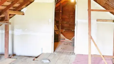 Unfinished space above garage