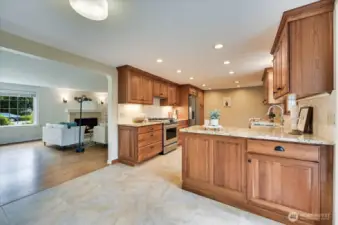 Solid cherry cabinets