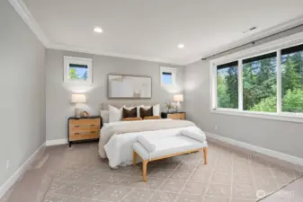 Upper floor primary bedroom