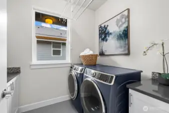 Upper floor laundry