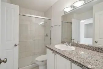 Primary bathroom with large shower