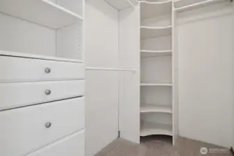 Primary walk in closet