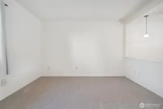 Upper bedroom without staging - fresh paint and carpets!