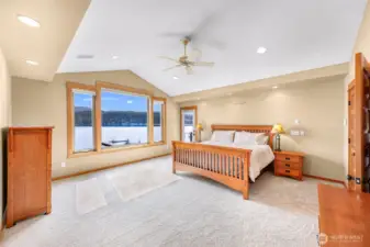 Generous sized primary suite