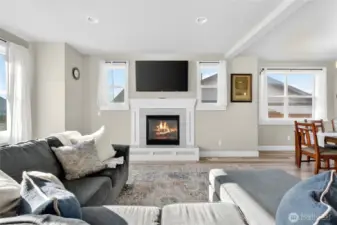 Tons of natural light in the great room.