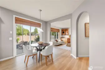 Breakfast nook into family room