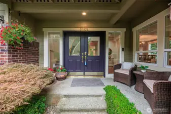 The most inviting covered front porch, welcome home!