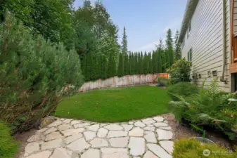 Even a huge side yard! And, the yard is fully fenced.