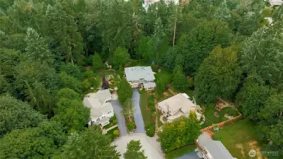 Tucked at the end of a quiet cul-de-sac makes for a quiet and safe setting with no traffic. Send the kids out worry free! Even better, this home is set back further, providing even more privacy.