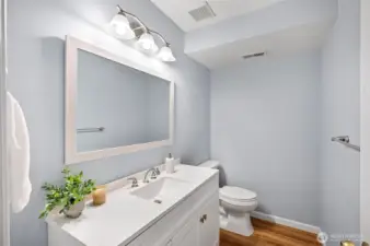 Downstairs half bath.